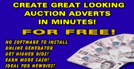 Auction ad generator - online - Free - Click Me!